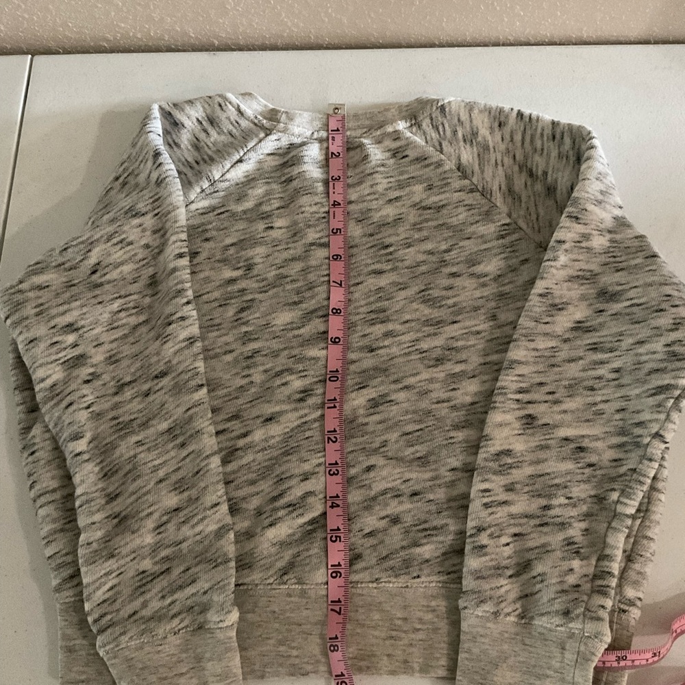J. Crew Vintage Fleece Cotton Sweatshirt Speckled Heather Grey Women’s Size XS - Picture 7 of 10